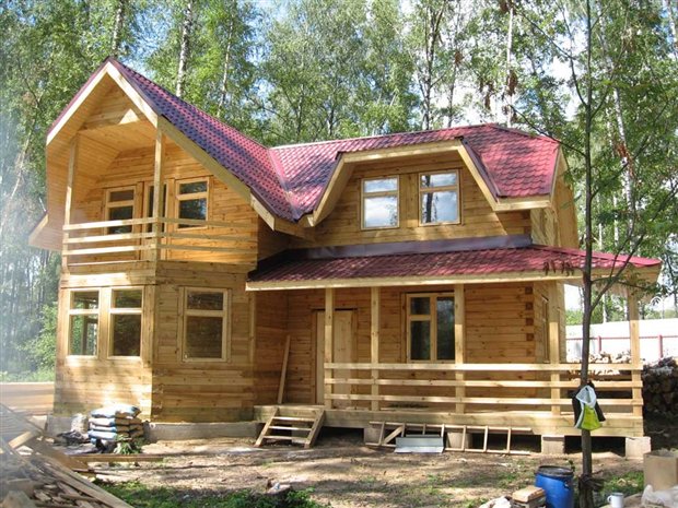 Строительство домов из клееного бруса в Екатеринбурге.